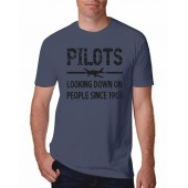 Pilots looking down on people